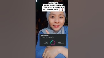 CIRI-CIRI AKUN YANG SUDH TERBACA ALGORITMA FACEBOOK PRO ❗❗
