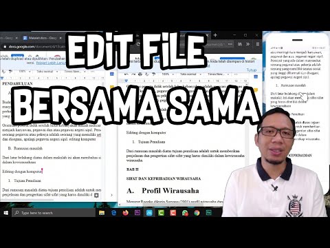 Video: Bagaimanakah cara saya mengedit fail colab dalam Google?