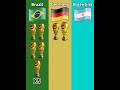 Brazil vs Germany vs Argentina All World Cup Trophies #shorts #football #worldcup