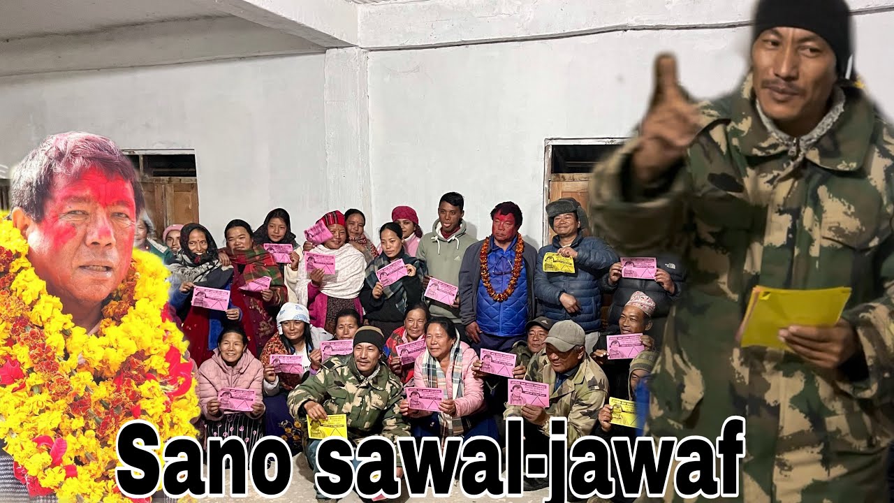 Janatasanga tithamitha kurakani gardai Dr. Mahabir pun-pure raw vdo 