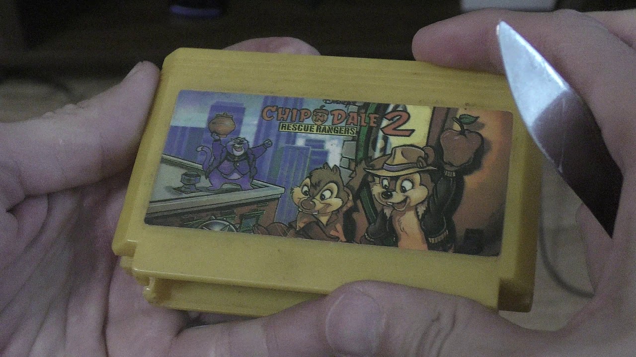 Старый картридж Чип и Дейл для Денди YouTube