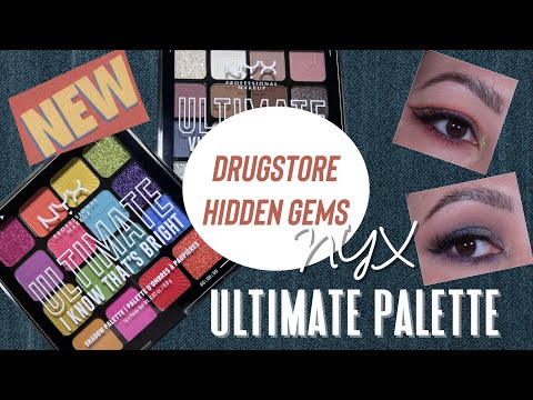 * NEW * NYX Ultimate Palettes | Vintage Jean Baby and I Know That's Bright | Drugstore Hidden Gems!