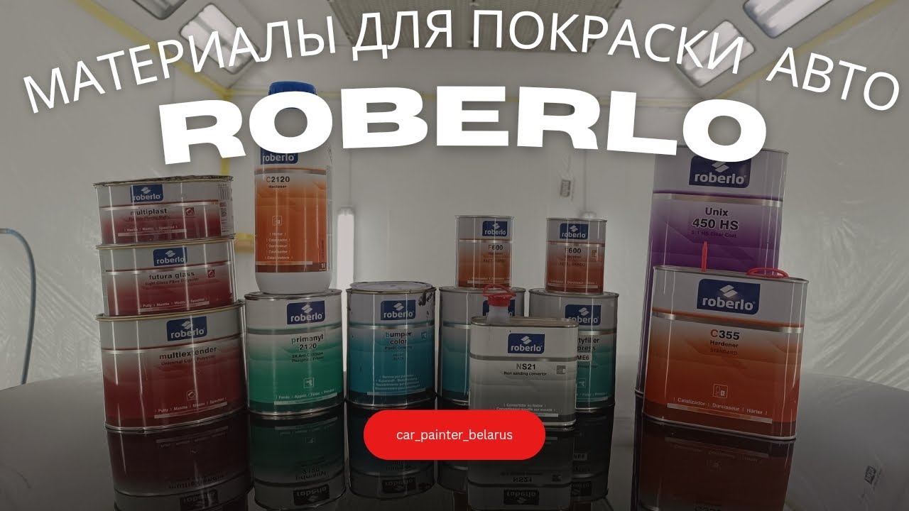 Материалы ROBERLO. Авто материалы. Недорогие профессиональные материалы для покраски авто.