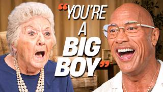 Dwayne 'The Rock' Johnson shamelessly flirts with Grime Gran | Moana Interview