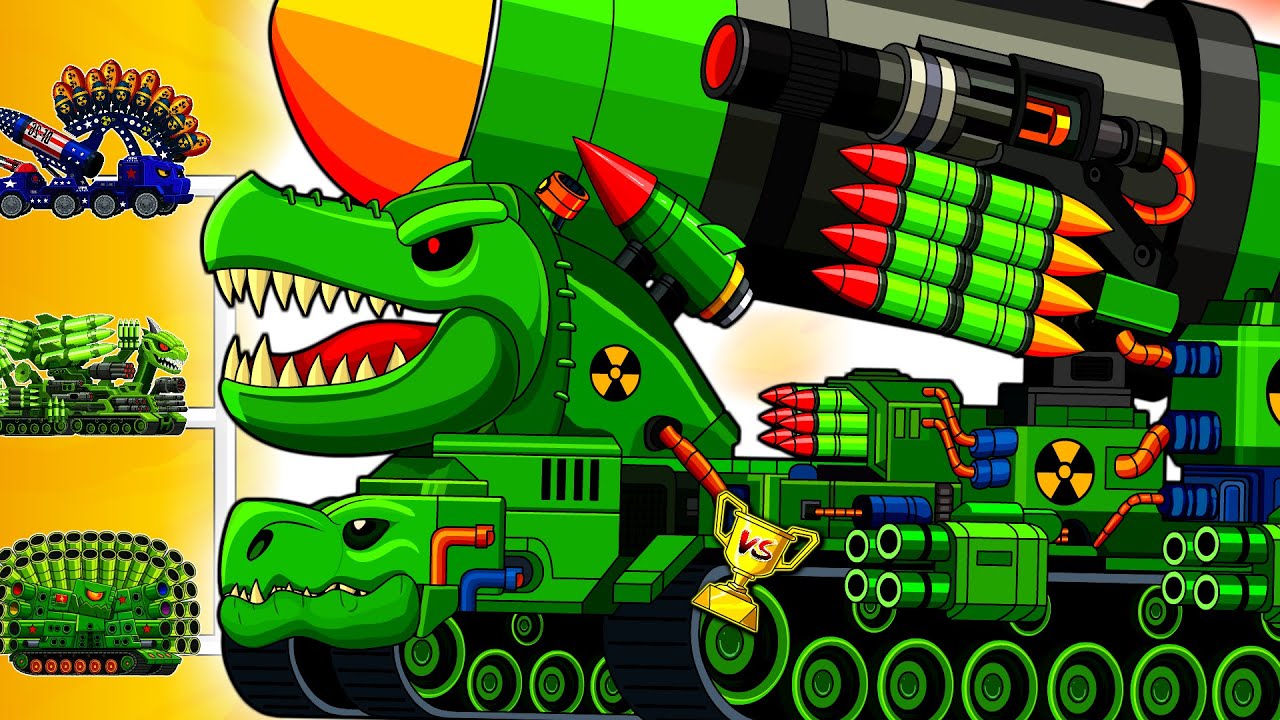 NUCLEAR BOMBARDINO CROCODILO Tank vs MEGA BARREL TANK – Mega Blast War!