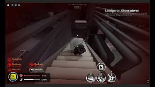I survived a milestone 4 slasher game with a noob skin and 10 health.