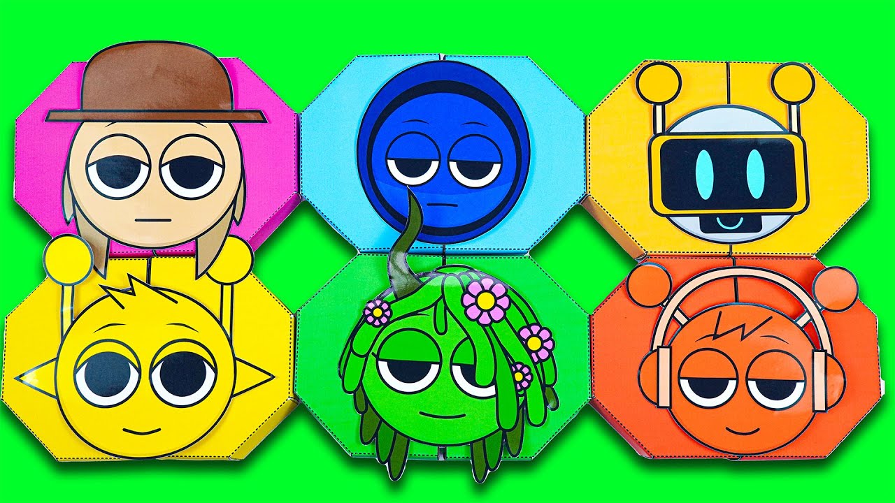 🌈Incredibox SPRUNKI GUESS which SURPRISE CUBES Blind Box Unboxing | Blind Bag ASMR