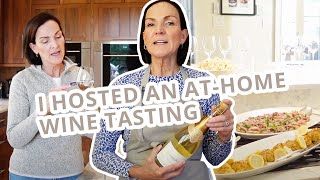 I HOSTED AN AT-HOME WINE TASTING | Planning, preparation, party!