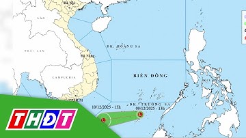 Xuất hiện vùng áp thấp ở Nam Biển Đông | THDT