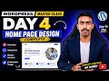 WordPress Course Day 4: Home Page Design Complete | Elementor Tutorial in Hindi #wordpress