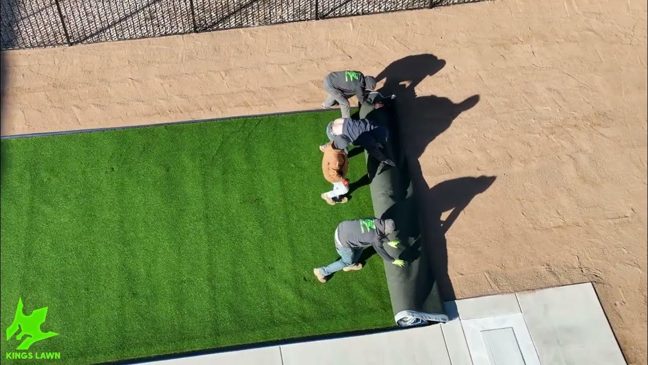 Artificial Turf Installation Kings Lawn. YouTube