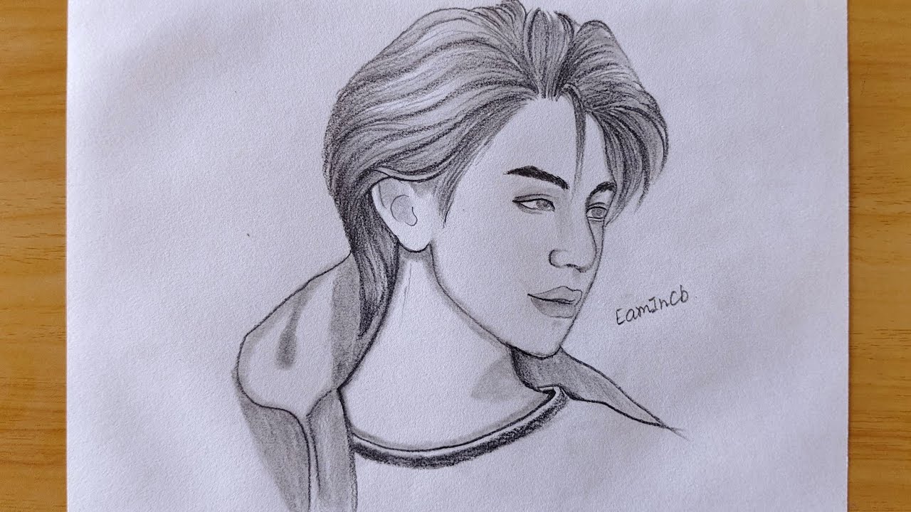 how to drawing handsome boy - anime - 