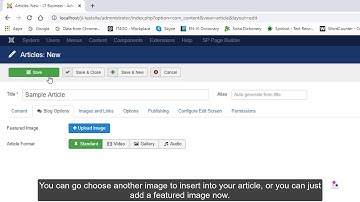 How to manage Articles in Joomla! Websites
