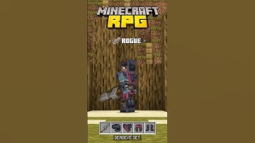 Meet the ROUGE class! 💨 #minecraft #rpg