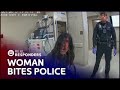 CAUGHT ON BODYCAM: Woman Tries to Bite Officer After Bizarre Dance