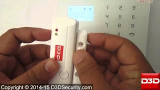 How to Configure Door/window Sensor with D3D-D9 Security Alarm system