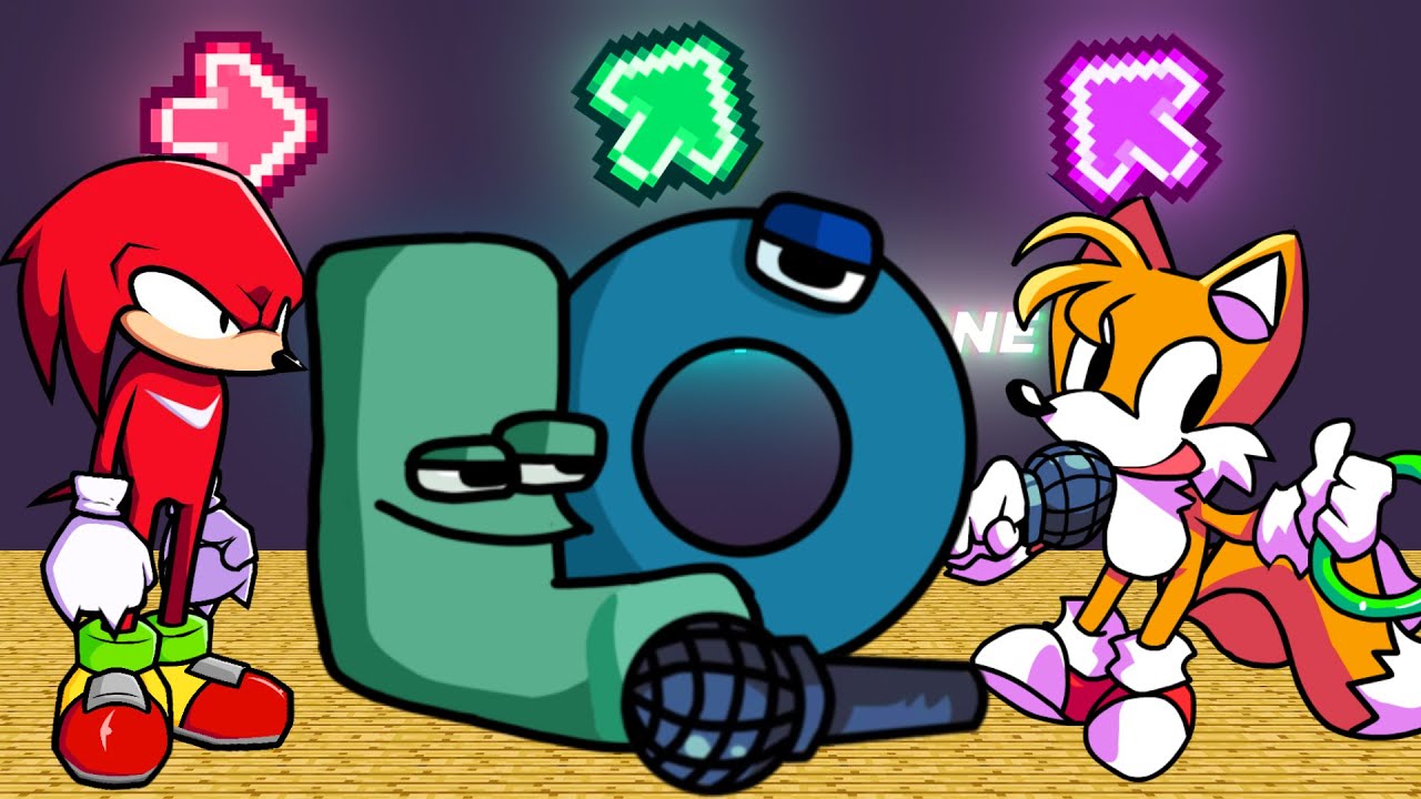 FNF Character Test | Gameplay VS Playground | Alphabet Lore "LO" | Tails Knuckles | FNF Mods