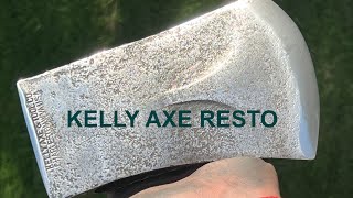 Kelly Axe Tool Co Phantom Beveled Michigan Axe Head Cleaned Up Today. Voiceover Video