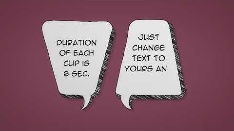 Cartoon Speech Bubbles | After Effects template