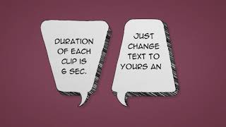 Cartoon Speech Bubbles | After Effects template