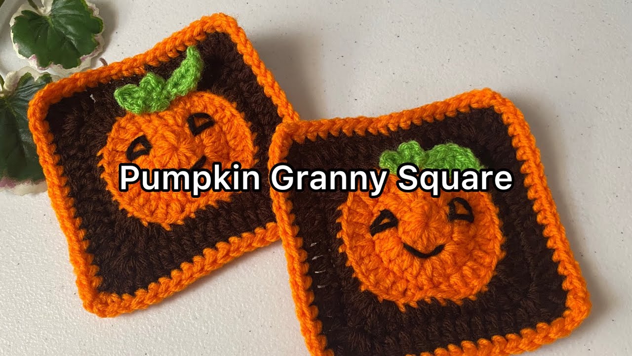 Pumpkin Granny Square Tutorial#79