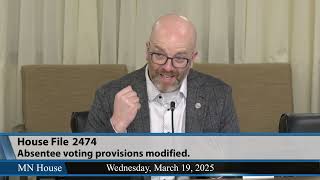 House Elections Finance and Government Operations Committee 3/19/25