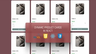 Dynamic Product Cards in React: Fetching Data from SQL Server