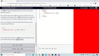 Tutorial 35 - using rgb values to color elements - free code camp (Explained)
