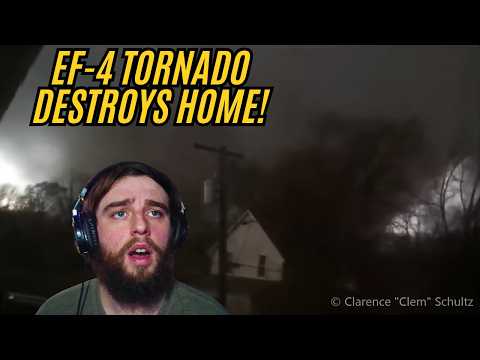 😱 MAN FILMS MONSTER TORNADO HITTING HIS HOUSE! *REACTION*