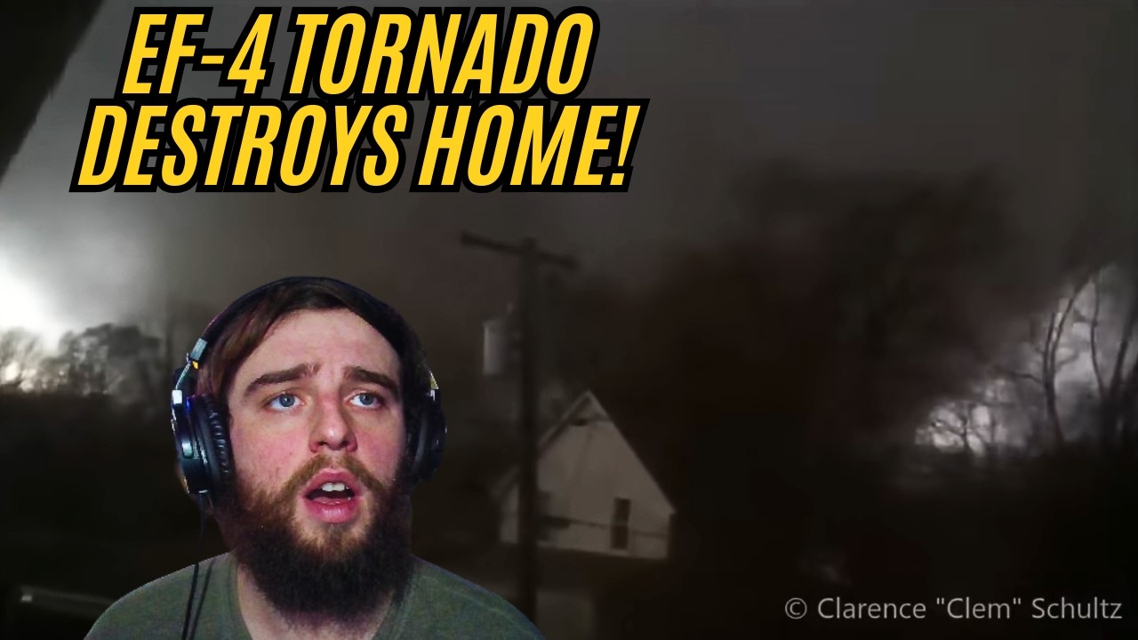 😱 MAN FILMS MONSTER TORNADO HITTING HIS HOUSE! *REACTION*