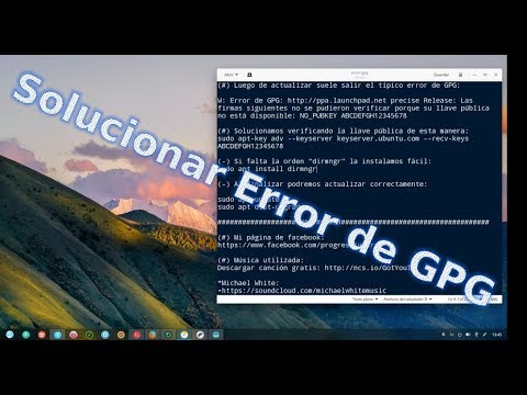 Solucionar Error de GPG en Ubuntu, Debian y/o Derivados