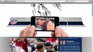 iPod Touch NFL site AD