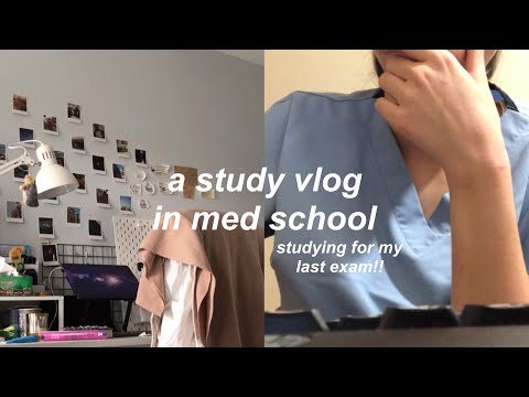 STUDY VLOG | studying for my last exam in med school 🩺 ˑ༄ؘ ۪۪۫۫ | european med student