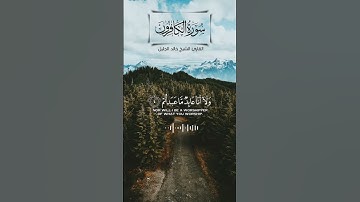 سورة الكافرون القارئ #الشيخ_خالد_الجليل #سورة_الكافرون #خالد_الجليل