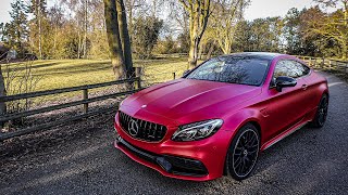 Wrapping A Mercedes C63 Amg In Matt Red Current