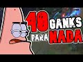 GANKEO AL MID 40 VECES ! Y NO HACE ABSOLUTAMENTE NADA !