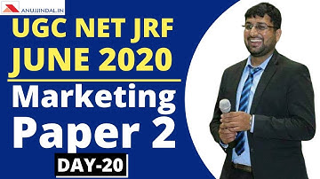 5 Most Important Questions | Paper 2 | Subject - Marketing | UGC NET JRF JUNE 2020 | Day 20