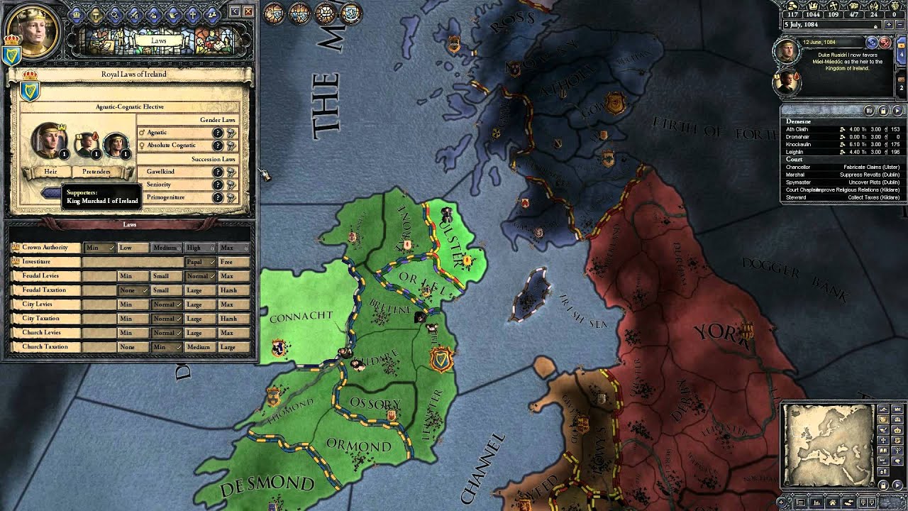 crusader kings 2 guide for newbies part 10 ireland a king is