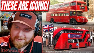 American Reacts to The Famous London Buses by IWrocker 15,973 views 5 days ago 18 minutes