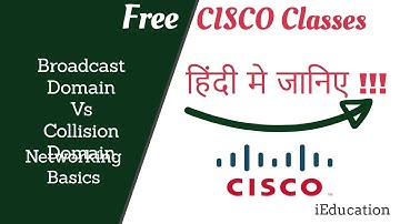 Broadcast Domain Vs Collision Domain | Explained in Hindi | CISCO Free Course