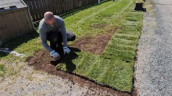 Curb Appeal | Adding Sod to the Front of our Homestead.