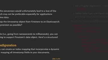 How to Efficiently Map a Firestore Date Object to a Date in Elasticsearch