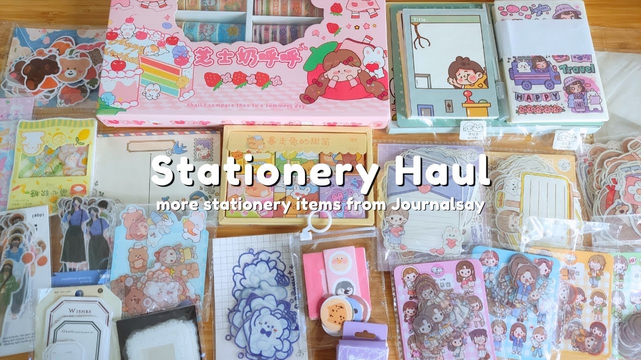 Stationery Haul Journalsay YouTube