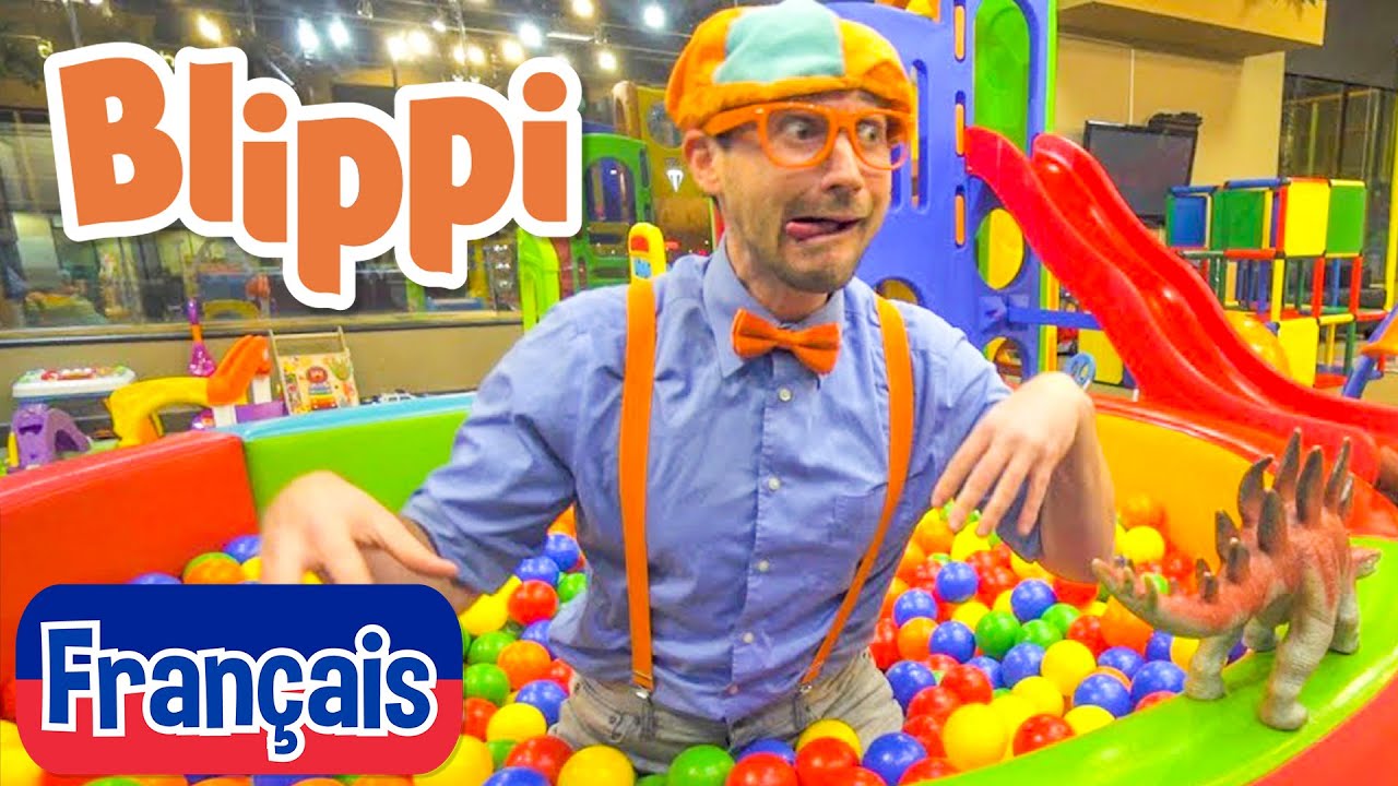 Blippi en franais   Blippi au parc de jeux couvert  Vidos ducatives pour les enfants