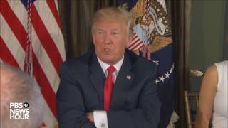 President Trump Makes Statement On North Korea Nuclear Weapon Development