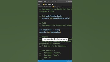 Null Data Type In Javascript
