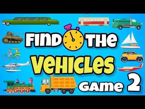 Find the Vehicles Game-2|Quiz|Autorickshaw|Ship|Rocket|Tractor #ship #vehicles #quiz #car