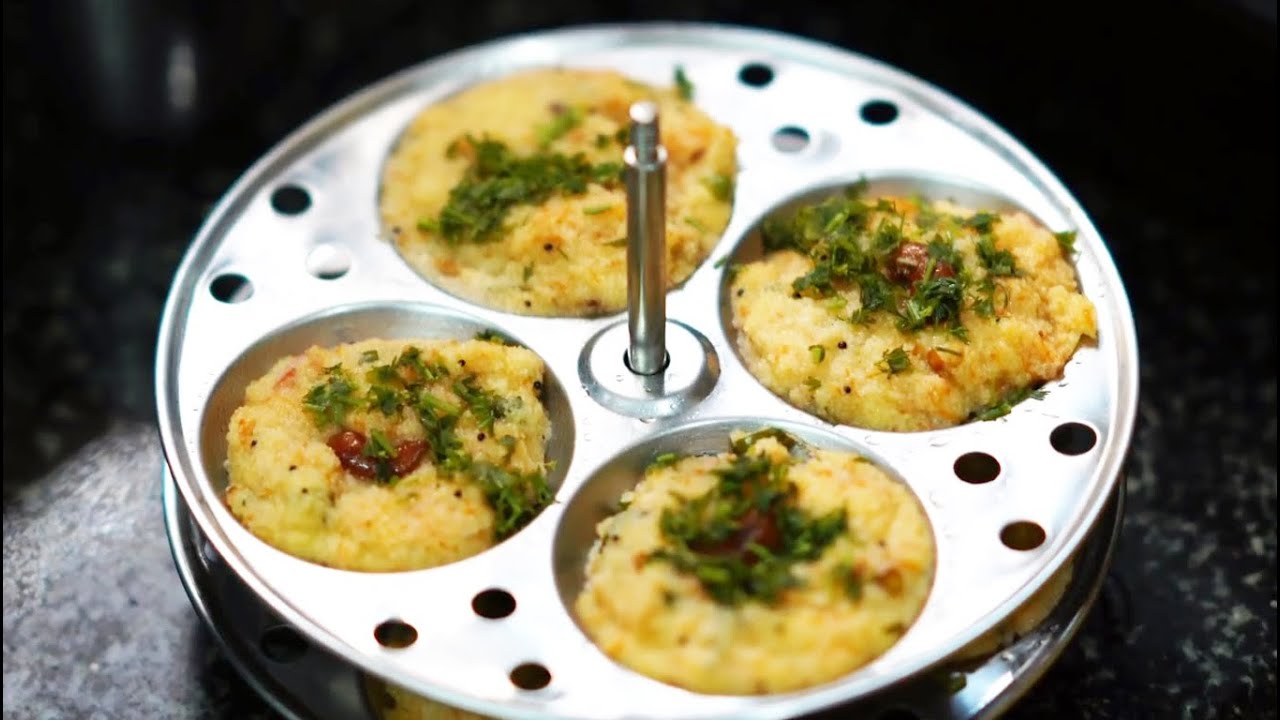 सूजी की इडली -1चमच्च तेल में सुबह का हल्का फुल्का बेहद टेस्टी नाश्ता| Idli |Rava Idli |Suji Ki Idli