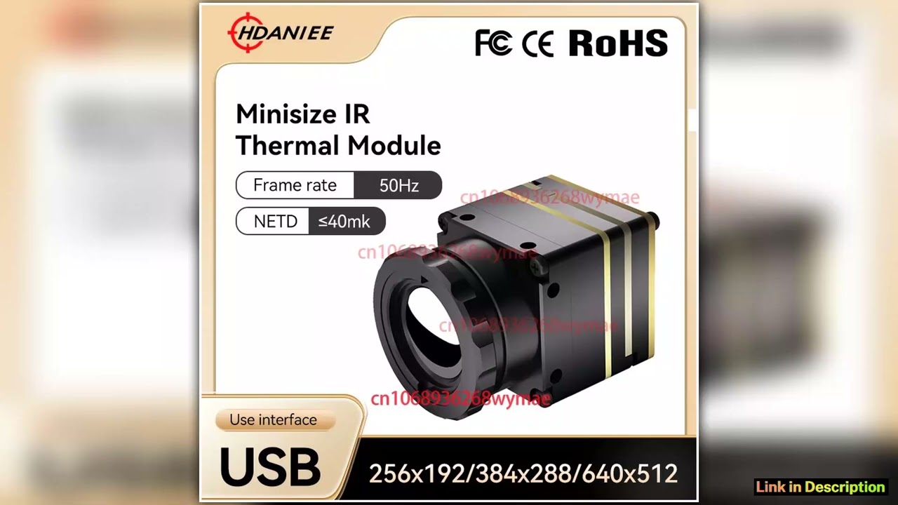 256384640 FPV Drone Thermal imaging camera module USB Digital Analog Uncooled Long Wave Infrared th