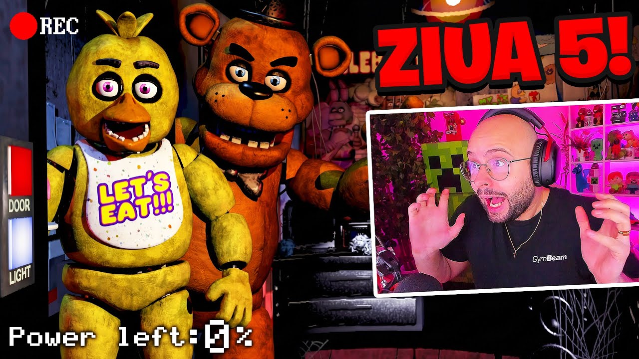 M-a prins FREDDY cu 0% BATERIE la ZIUA 5 (FNAF 1)